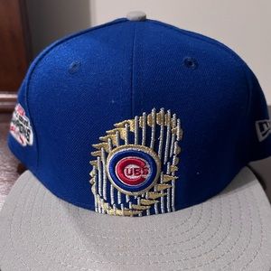 New era Cubs World Series champions SnapBack hat.